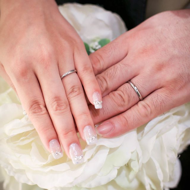 【canal4℃(カナルヨンドシー)の口コミ】 お互い指が太いのが悩みで幾つか試しに細いの、ストレート、太いのを付け…