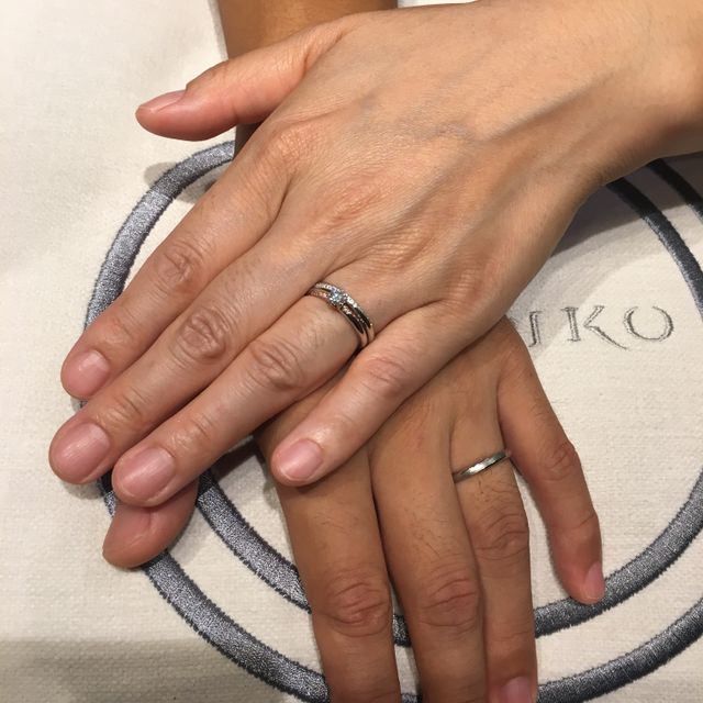 【BIJOUPIKO(ビジュピコ)の口コミ】 婚約指輪も普段からつけていられるように重ねづけリングを探していました…