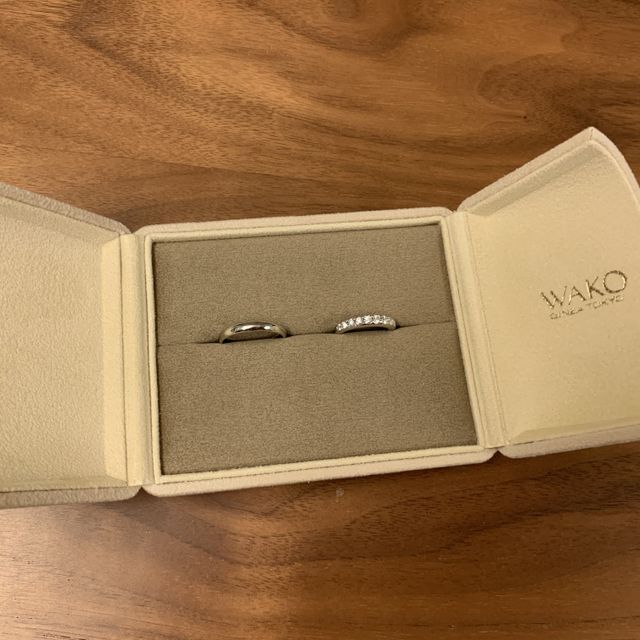 【和光ブライダルブティックギンザの口コミ】 結婚指輪は華やかなものがよかったのでハーフエタニティで探していました…