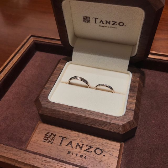 【TANZO.(鍛造指輪)の口コミ】 2人で考えたオリジナルデザインを、職人さんの手で作って頂ける魅力に惹か…