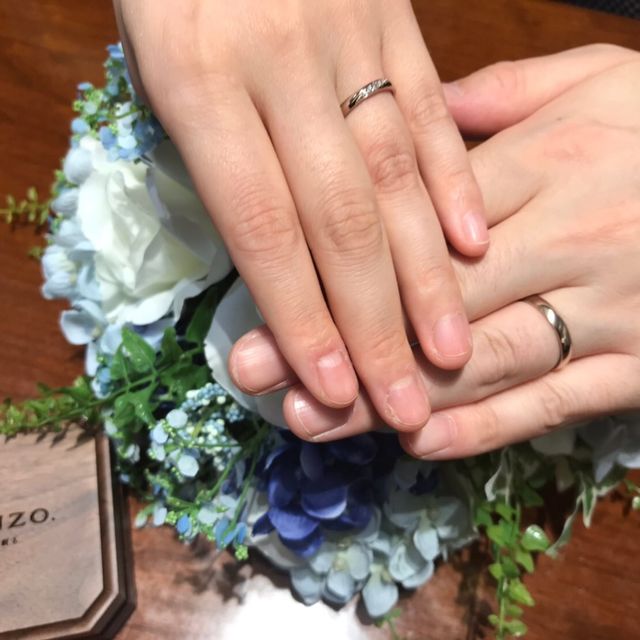 【TANZO.(鍛造指輪)の口コミ】 2人で考えたオリジナルデザインを、職人さんの手で作って頂ける魅力に惹か…