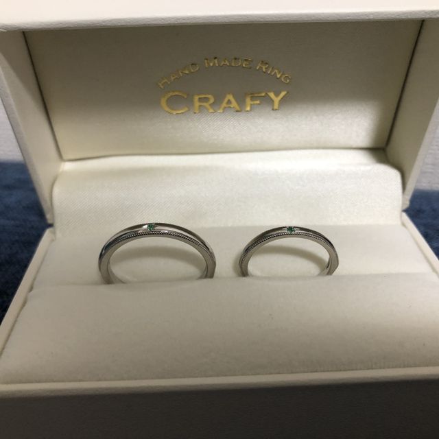 【CRAFY(クラフィ)の口コミ】 他の人と被りたくないのとせっかくならデザインもこだわりたいので2人で作…