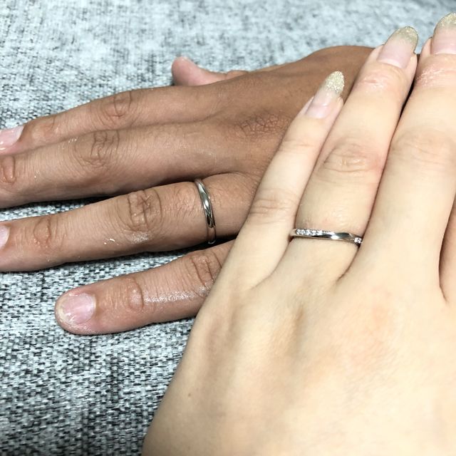 【アイプリモ(I-PRIMO)の口コミ】 デザインが好きで購入！ペアのデザインだと旦那の手に合わなかったので似…