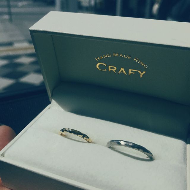 【CRAFY(クラフィ)の口コミ】 自分たちで完全オリジナルで作れる点が気に入りました。私は半円で模様が…