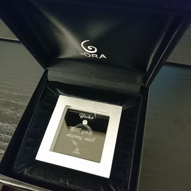 【SORA(ソラ)の口コミ】 指のサイズがわからなかったので、ダイヤミューズの形にしてもらいました…