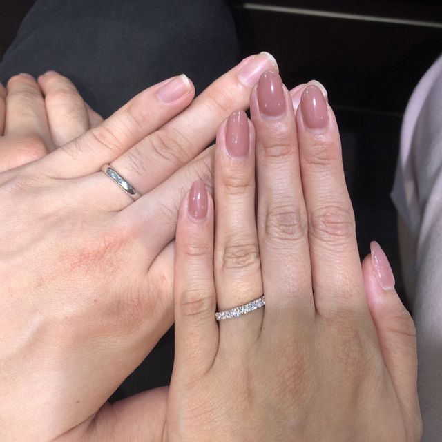【TASAKI(タサキ)の口コミ】 結婚指輪はハーフエタニティで検討しておりました。タサキのブリランテは…
