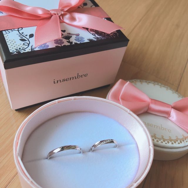 【insembre(インセンブレ)の口コミ】 ショップの店員さんの熱意とはめた時の指感触が一番良くて、決めました！
…