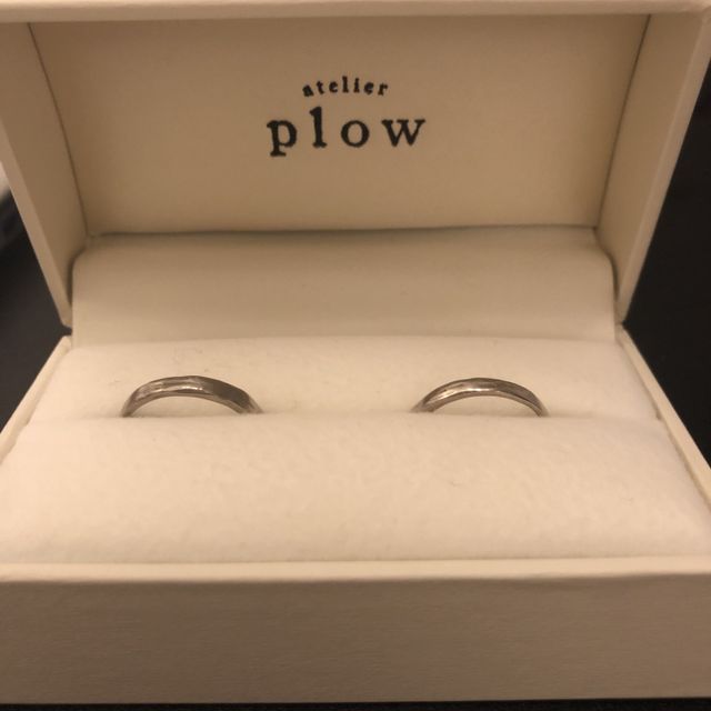 【atelier plow(アトリエプラウ)の口コミ】 インスタグラムで見つけて、結婚指輪はこちらで作りたいと以前から決めて…