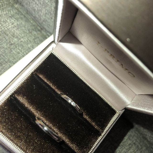 【アイプリモ(I-PRIMO)の口コミ】 シンプルでダイヤモンドが一石入ったストレートタイプの結婚指輪を探して…