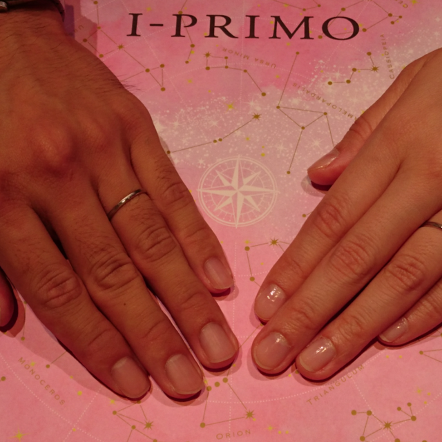 【アイプリモ(I-PRIMO)の口コミ】 初めは主人と二人の意見も合わず、なかなかペアでいいなぁと思う指輪があ…
