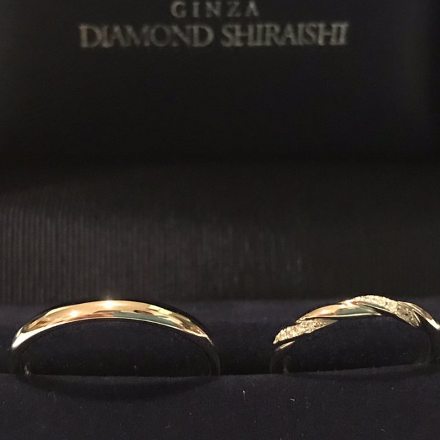 【銀座ダイヤモンドシライシの口コミ】 結婚指輪を買いに5件ほど回りましたが、銀座ダイヤモンドさんの指輪に一目…