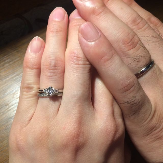 【BIJOUPIKO(ビジュピコ)の口コミ】 婚約指輪は考えていなかったのですが、義母がダイヤを下さったので作るこ…