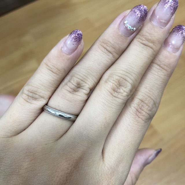 【銀座ダイヤモンドシライシの口コミ】 式場の紹介で知りました。自分たちの好きなようにオーダーできて、2人とも…