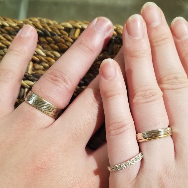 【杢目金屋(もくめがねや)の口コミ】 日本で杢目金屋さんしかない、杢目金を使った指輪になります。独特の色味…