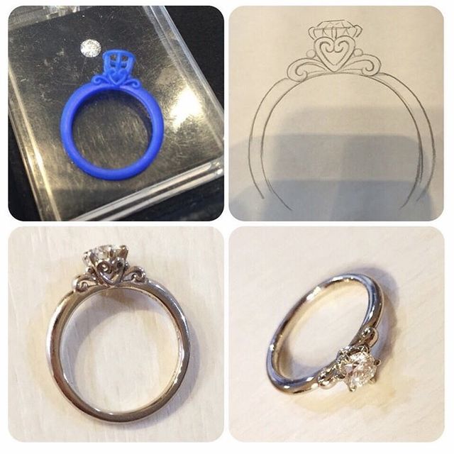 【ケイウノ ブライダル(K.UNO BRIDAL)の口コミ】 １億年以上かけて育ったひとつの原石から、３つのダイヤモンドへカットし…