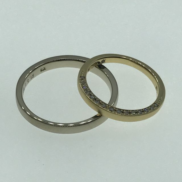 【OCTAVE(オクターヴ)の口コミ】 シンプルな結婚指輪を探していたところ、側面にダイヤが付いていて、シン…
