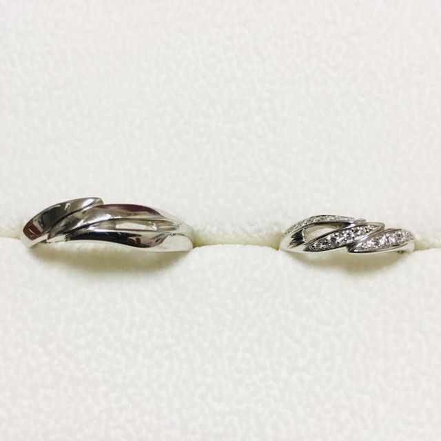 【AFFLUX(アフラックス)の口コミ】 最初は、他のアクセサリーの修理で伺い、ついでに下見でもしようと結婚指…