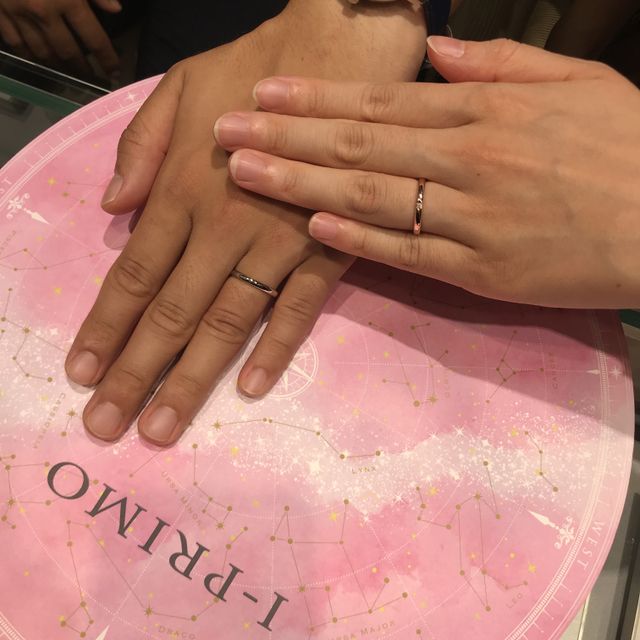 【アイプリモ(I-PRIMO)の口コミ】 担当の方の接客がとても良くて幸せな気持ちになりました。指輪もシンプル…