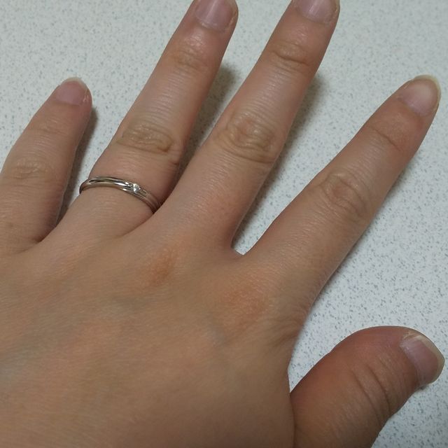 【銀座ダイヤモンドシライシの口コミ】 もともと、一目惚れして購入しました！
おしゃれなデザインなのに、主張し…