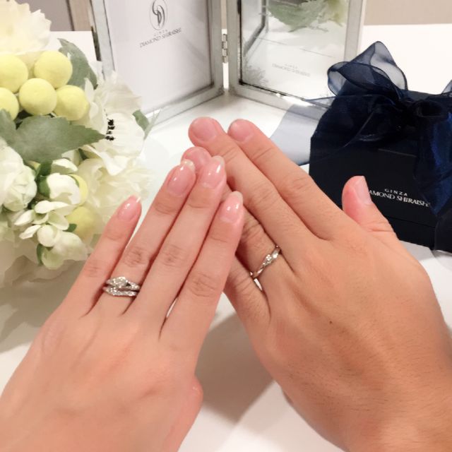 【銀座ダイヤモンドシライシの口コミ】 頂いた婚約指輪は別のブランドでしたが、そのブランドでは予算オーバーだ…