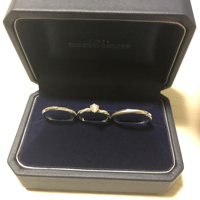 【銀座ダイヤモンドシライシの口コミ】 デザインが気になり買いました。ダイヤモンドのこだわりや、担当者の対応…