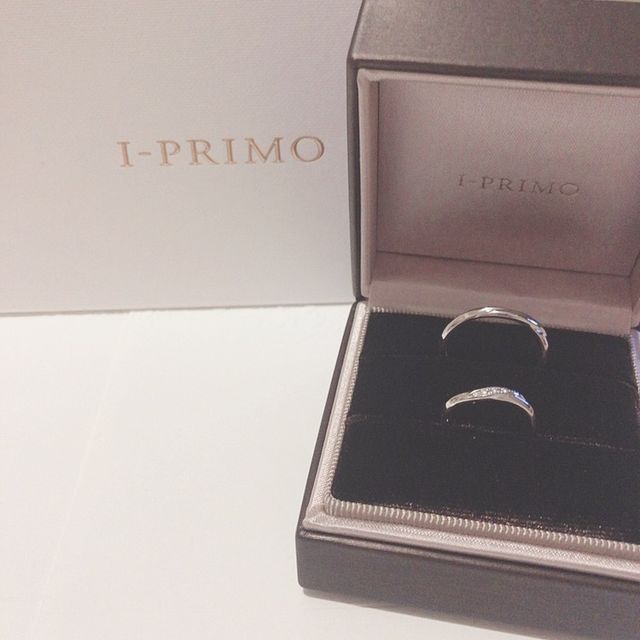 【アイプリモ(I-PRIMO)の口コミ】 結婚指輪は日常生活もずっとつけてることを考えて、シンプルなものにしよ…
