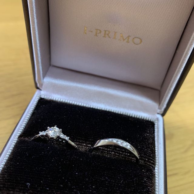 【アイプリモ(I-PRIMO)の口コミ】 婚約指輪と結婚指輪のセットリングをしたくてアイプリモさんに決めさせて…