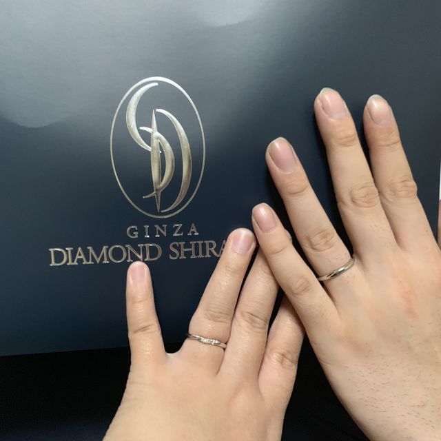 【銀座ダイヤモンドシライシの口コミ】 ダイヤモンド専門店ならではのダイヤの輝きが綺麗なところと、ダイヤが出…