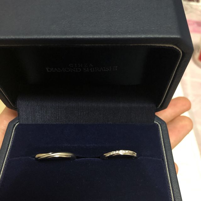 【銀座ダイヤモンドシライシの口コミ】 価格は予算を少しオーバーしてしまった。でも、最初に提示してもらった指…