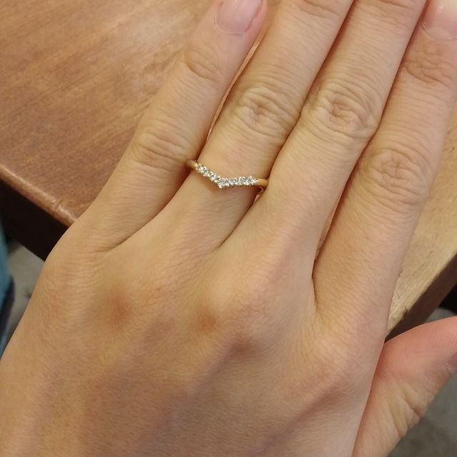 【ケイウノ ブライダル(K.UNO BRIDAL)の口コミ】 婚約指輪を夫のファミリーリングを頂いたので（家族で代々受け継いでいる…