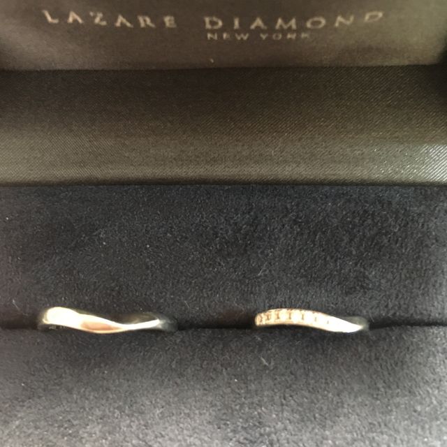【ラザール ダイヤモンド(LAZARE DIAMOND)の口コミ】 3大カッティングメーカーの1つのため、ダイアモンドの輝きがとても綺麗で…