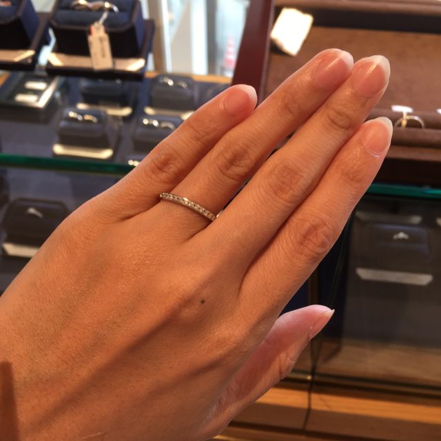 【BIJOUPIKO(ビジュピコ)の口コミ】 ダイヤモンドが綺麗で沢山ある指輪の中で1番にめがひきました。とても綺麗…