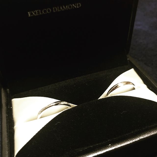 【エクセルコダイヤモンド(EXELCO DIAMOND)の口コミ】 あまりキラキラしていないもの、でも婚約指輪を買っていないのでダイアが…