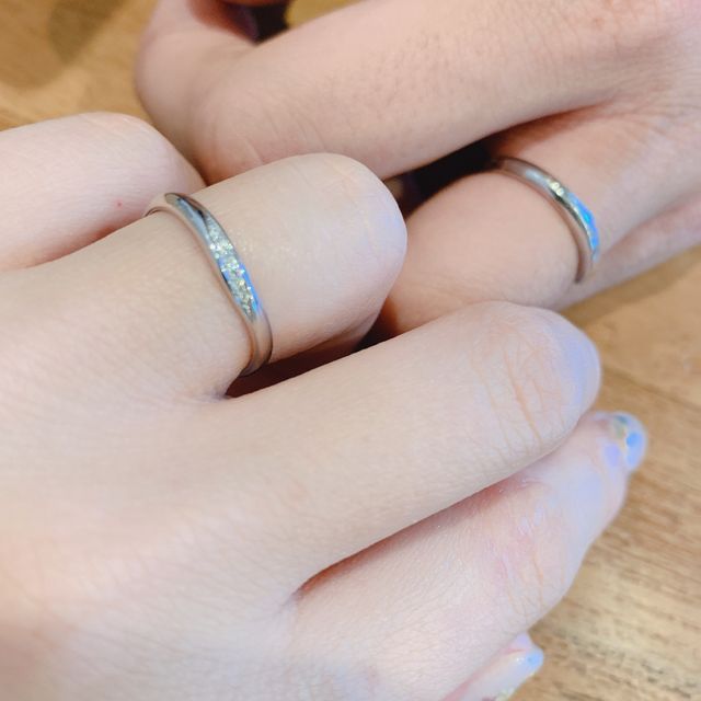 【銀座ダイヤモンドシライシの口コミ】 完全に私の一目惚れです。つけた瞬間にこれだと思いました。これしかない…