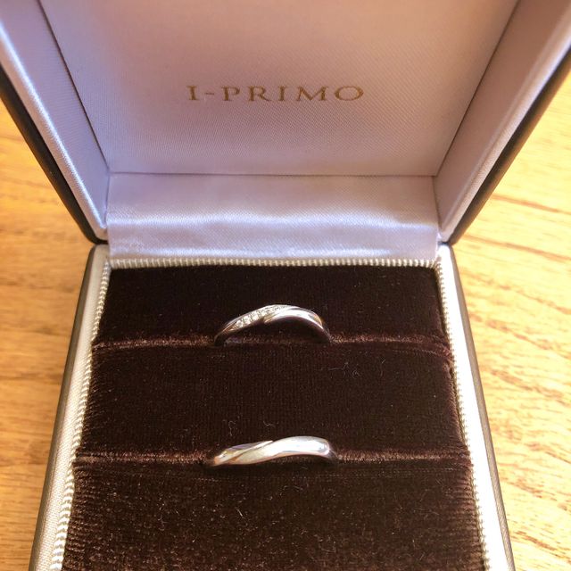 【アイプリモ(I-PRIMO)の口コミ】 まだ結婚指輪を買うには早かったのですが、見てみるだけ見てみようかとな…