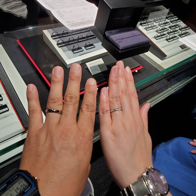 【ラザール ダイヤモンド(LAZARE DIAMOND)の口コミ】 結婚指輪を探し始めラザールダイヤモンドを初来店後、同日他店も見てまわ…