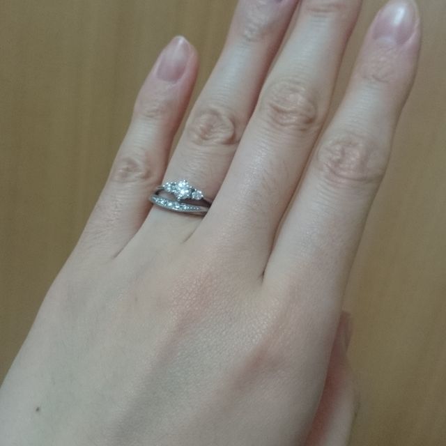 【アイプリモ(I-PRIMO)の口コミ】 結婚指輪は結婚指輪と重ねて付けたい！とずっと考えていました。いざお店…