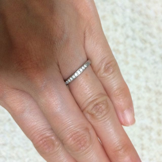 【ティファニー(Tiffany & Co.)の口コミ】 婚約指輪の必要性を感じていなかったため、結婚指輪をランクアップしても…