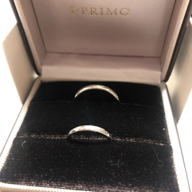 【アイプリモ(I-PRIMO)の口コミ】 結婚指輪は一生身に付けるものなので、普段使いしやすいシンプルなデザイ…