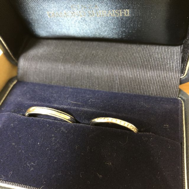 【銀座ダイヤモンドシライシの口コミ】 ウェーブかストレートか迷いましたがデザインが斜め気味で、指が長く見え…