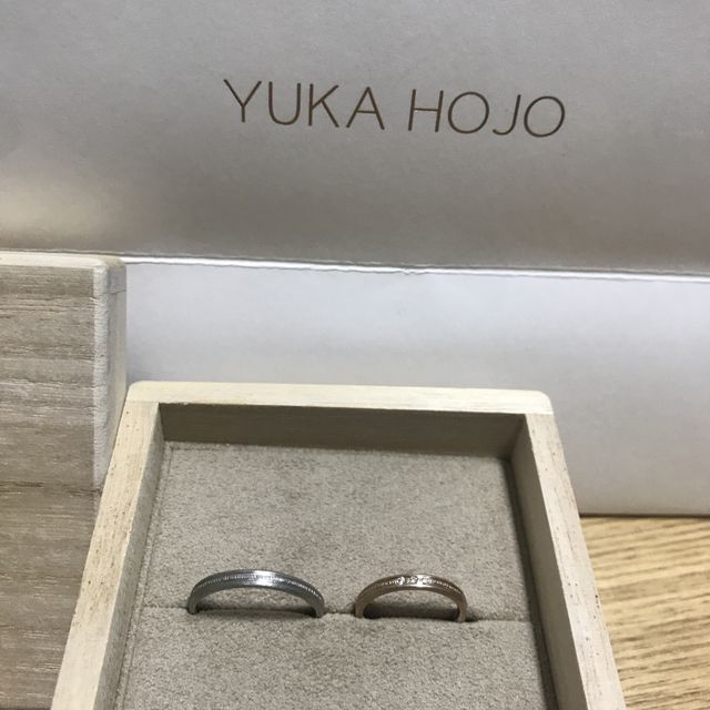 【YUKA HOJO(ユカホウジョウ)の口コミ】 SNSで見て、他では買えないような指輪だな。と思ったのと、とてもおしゃれ…