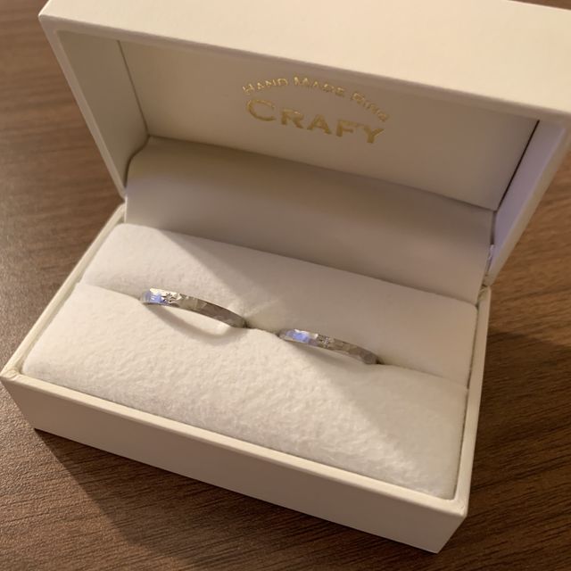 【CRAFY(クラフィ)の口コミ】 今回結婚指輪は2人で考えた結果手作りがいいと思い、検索している時に一目…