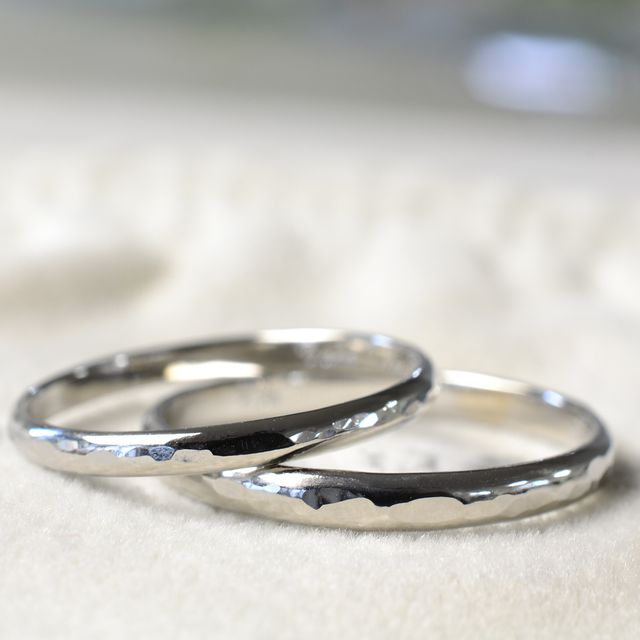 【湘南彫金工房 andfuseの口コミ】 　指輪を二人で作って当日付けて帰りたかったので手作り結婚指輪当日コー…