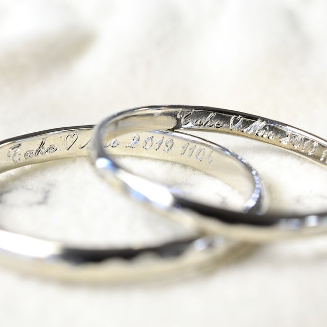 【湘南彫金工房 andfuseの口コミ】 　指輪を二人で作って当日付けて帰りたかったので手作り結婚指輪当日コー…