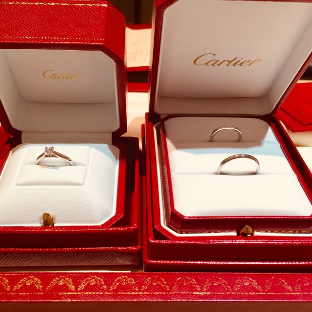 【カルティエ(Cartier)の口コミ】 一粒ダイヤの婚約指輪が欲しくて、何箇所かショップを回りました。カルテ…