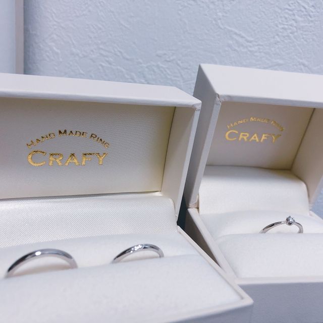 【CRAFY(クラフィ)の口コミ】 オリジナルで他には無いものが欲しかったことと、お互いへの気持ちを込め…