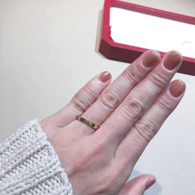 【カルティエ(Cartier)の口コミ】 1番は、デザインが好みでした。事前にネットで見て、2人でこれだ！と決め…