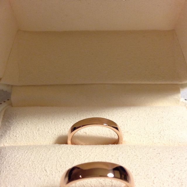 【MIKIMOTO(ミキモト)の口コミ】 元々シンプルなデザインでつけ心地の良いピンクゴールドの指輪を購入した…