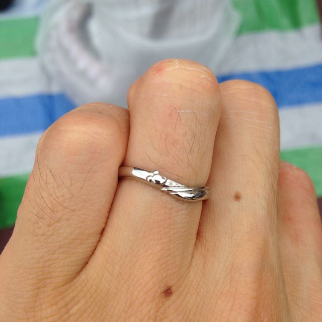 【ケイウノ ブライダル(K.UNO BRIDAL)の口コミ】 嫁がディズニーのミッキーマウスが好きで、婚約指輪も同ブランドで作成し…