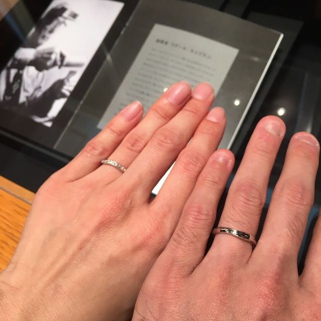 【ラザール ダイヤモンド(LAZARE DIAMOND)の口コミ】 当初はティファニーの婚約指輪に合わせて結婚指輪もティファニーを検討し…